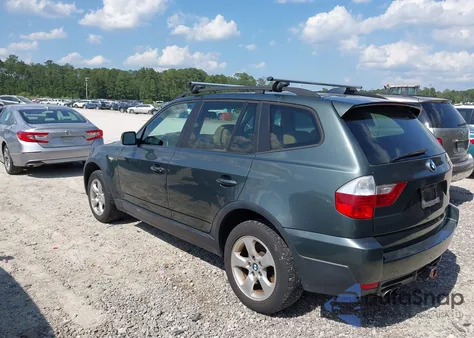 2008 BMW X3 3.0Si из США, поврежденный, VIN WBXPC93498WJ19136